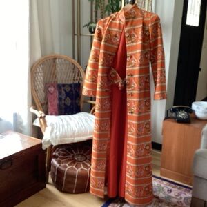 Super Rare Nardis of Dallas Maxi Dress with matching Belt and Coat